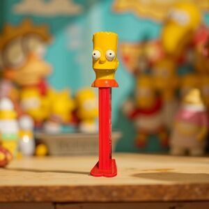 Vintage 2002 Giant Pez The Simpsons Talking Bart Dispenser 12” Works
